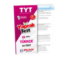 TYT Türkçe Yaprak Test Puan Yayınları