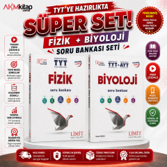 Limit Yayınları TYT Fizik ve TYT AYT Biyoloji Soru Bankası 2 Kitap Set
