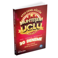 2022 KPSS Genel Kültür Muhteşem Üçlü 30 Deneme KR Akademi