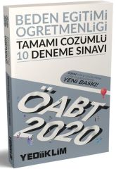 2020 ÖABT BEDEN EĞİTİMİ ÖĞRETMENLİĞİ TAMAMI ÇÖZÜMLÜ 10 DENEME  SINAVI YEDİİKLİM YAYINLARI