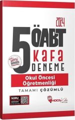 2024 ÖABT Okul Öncesi Öğretmenliği 5 Kafa Deneme Hoca Kafası