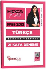2023 KPSS Türkçe 21 Kafa Deneme Sınavı Hoca Kafası