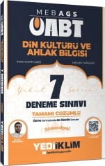 MEB AGS ÖABT Din Kültürü Ve Ahlak Bilgisi Tamamı Çözümlü 7 Deneme Sınavı Yediiklim Yayınları