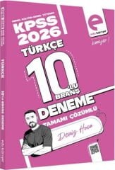 Deniz Hoca 2026 KPSS Türkçe 10 lu Branş Deneme Edu Kariyer