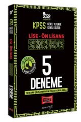 2022 KPSS GY GK Lise Ön Lisans Son Çıkış Tamamı Çözümlü 5 Deneme Yargı Yayınları