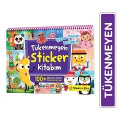 Tükenmeyen Sticker Kitabım - Eğlenceli Yüzler (100+ Tekrar Tekrar Kullanılabilen Sticker) Yükselen Zeka